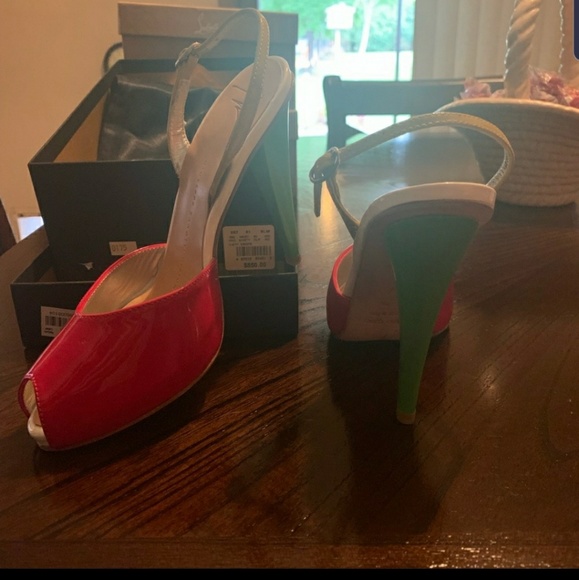 NWT Authentic Giuseppe multicolor heels - Picture 2 of 5